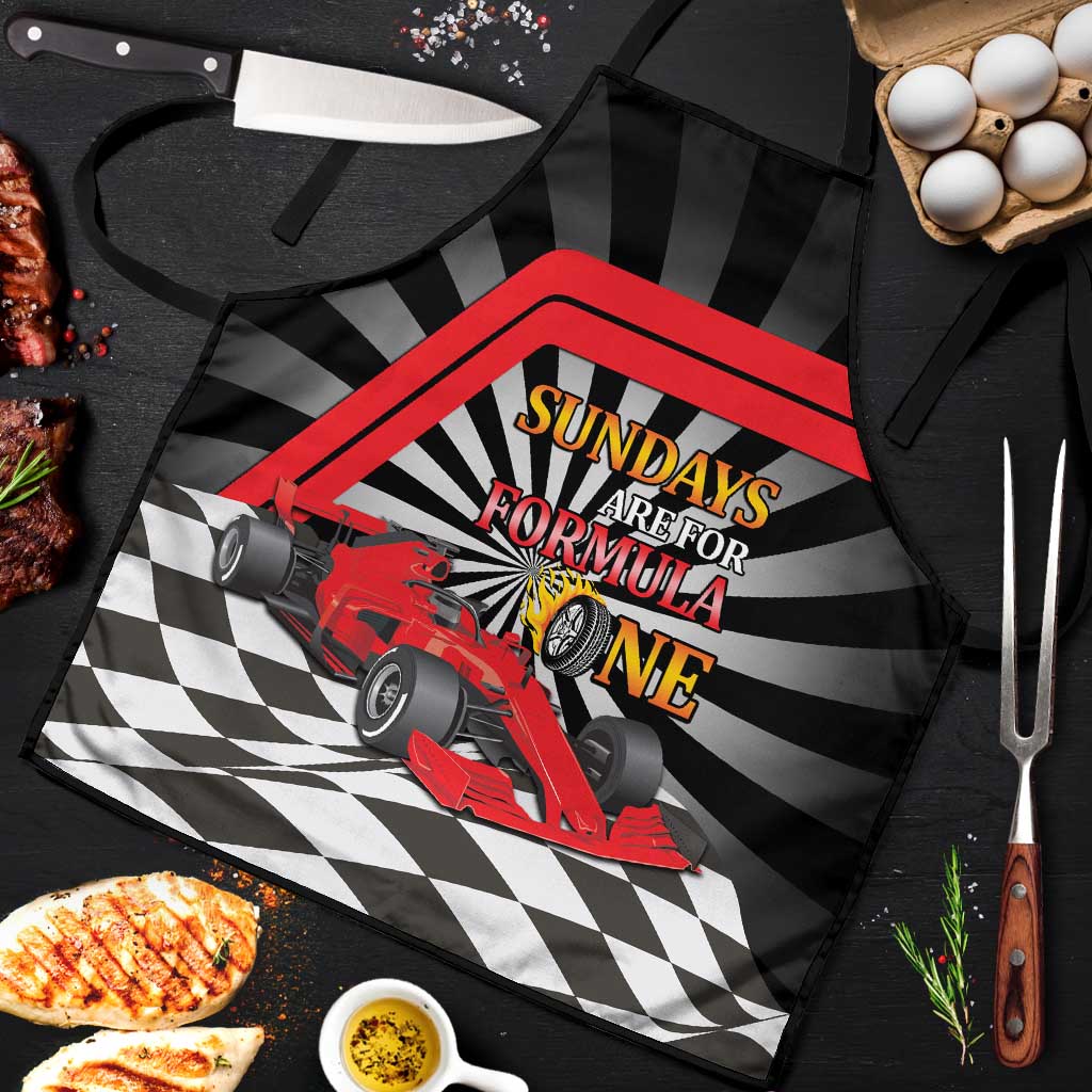 Sundays Are For Formula Racing Apron - Wonder Print Shop