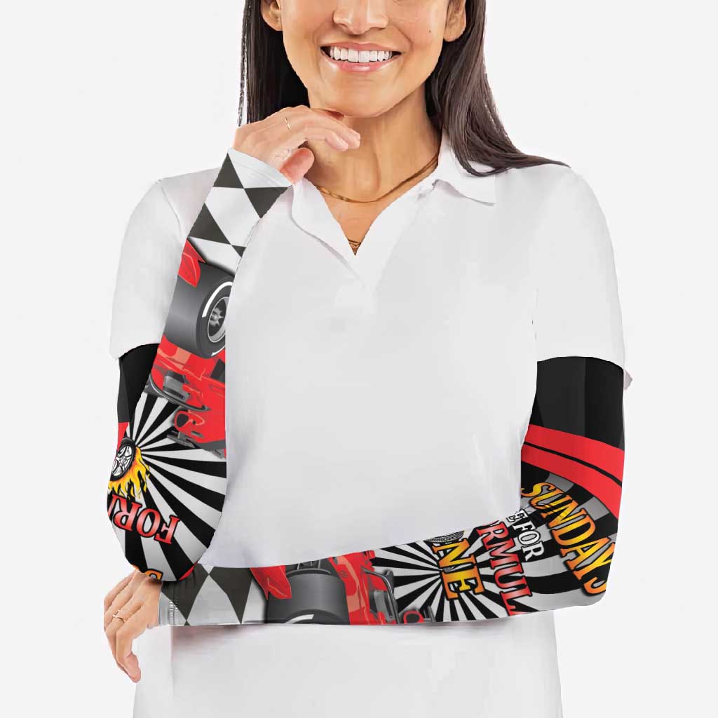 Sundays Are For Formula Racing Arm Sleeves - Wonder Print Shop