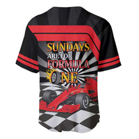 Sundays Are For Formula Racing Baseball Jersey - Wonder Print Shop
