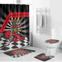 Sundays Are For Formula Racing Bathroom Set - Wonder Print Shop