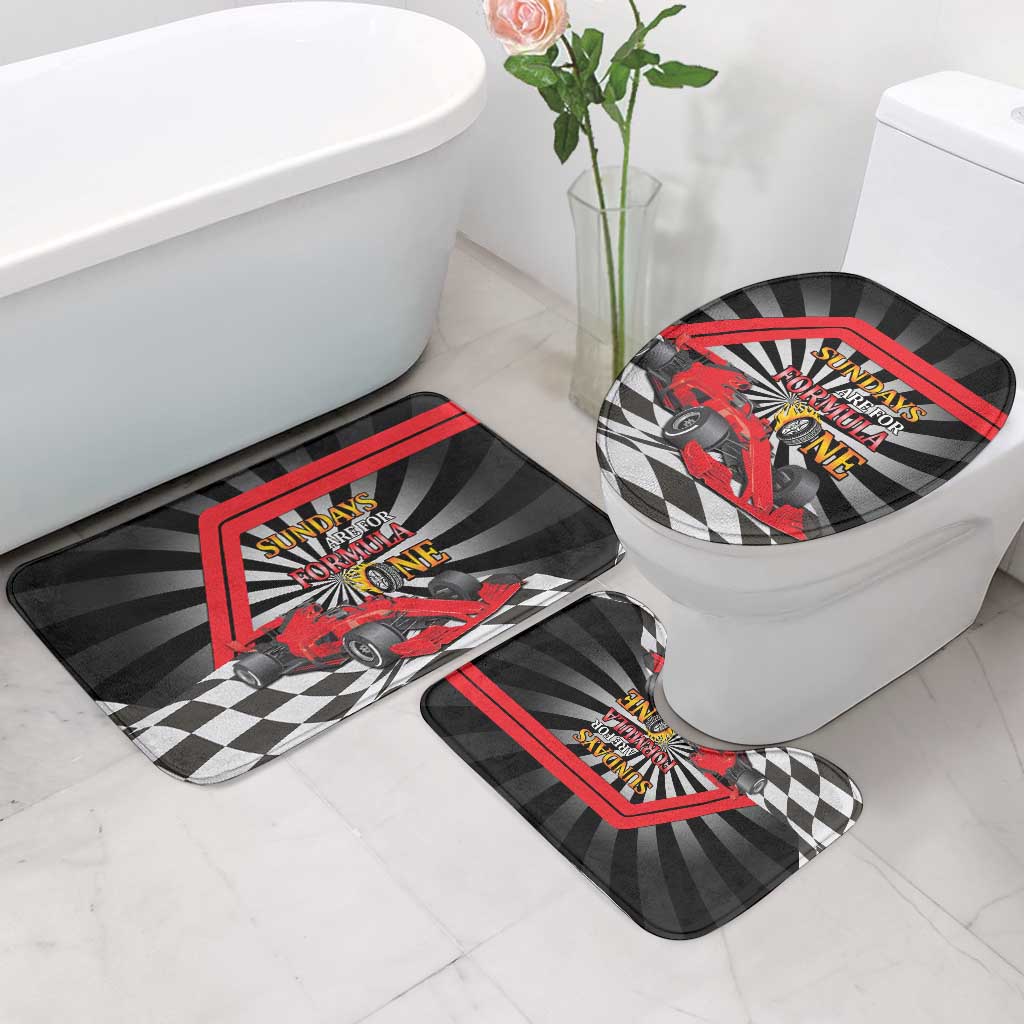 Sundays Are For Formula Racing Bathroom Set - Wonder Print Shop