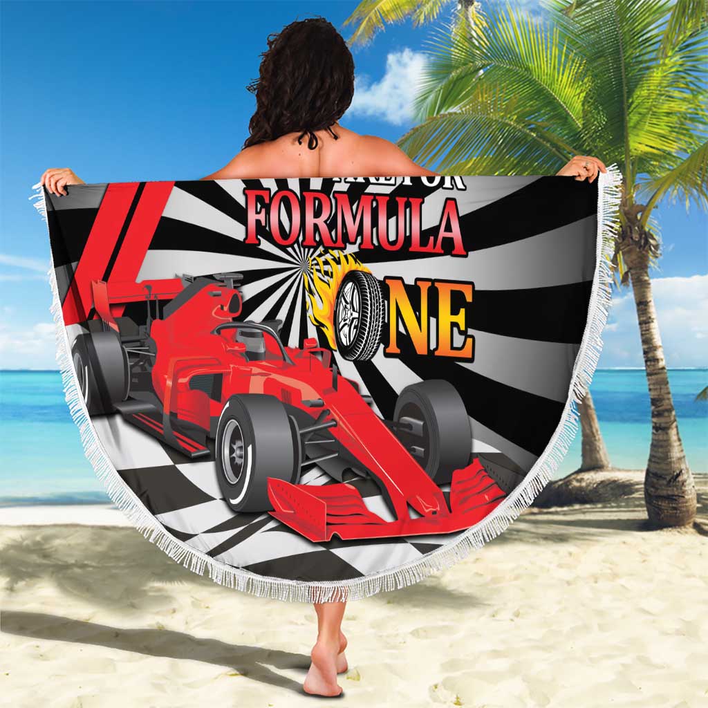 Sundays Are For Formula Racing Beach Blanket - Wonder Print Shop