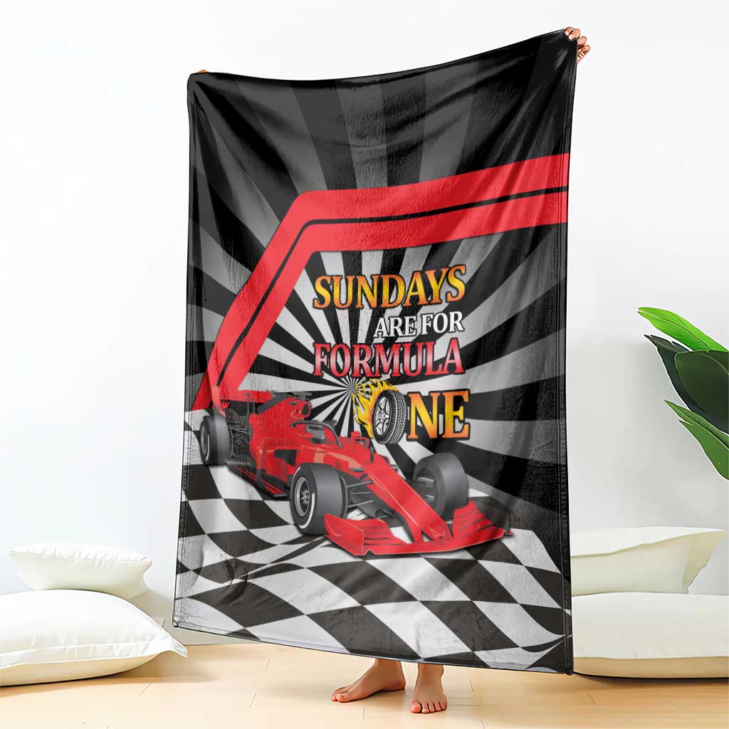 Sundays Are For Formula Racing Blanket - Wonder Print Shop