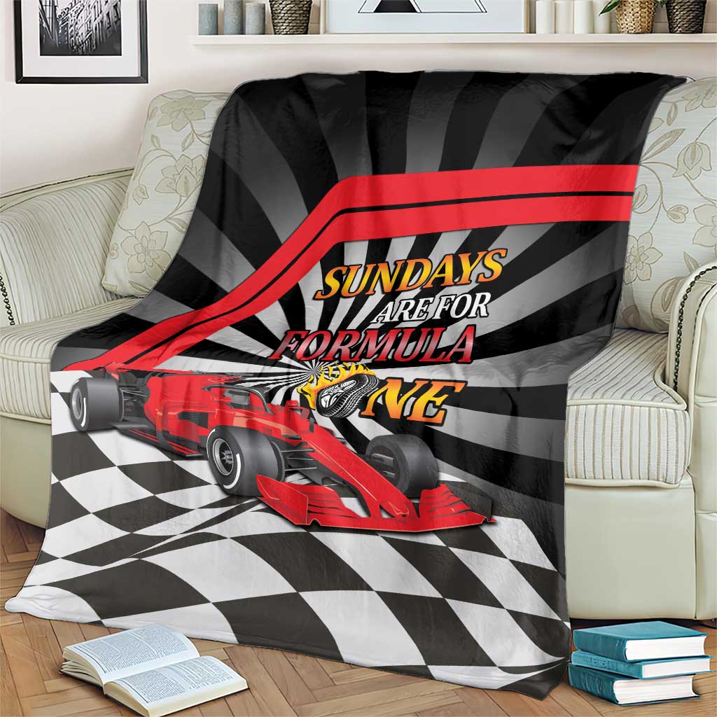 Sundays Are For Formula Racing Blanket - Wonder Print Shop