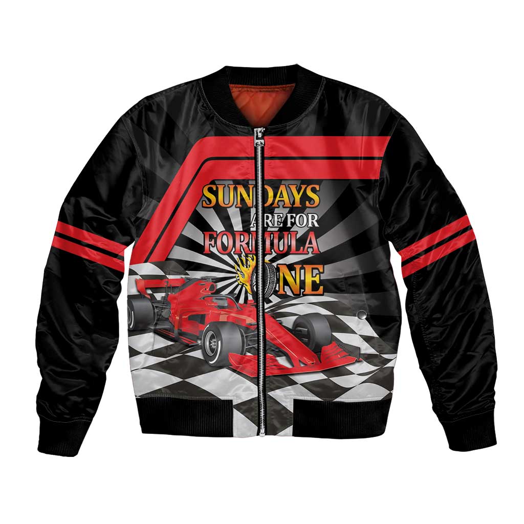 Sundays Are For Formula Racing Bomber Jacket - Wonder Print Shop