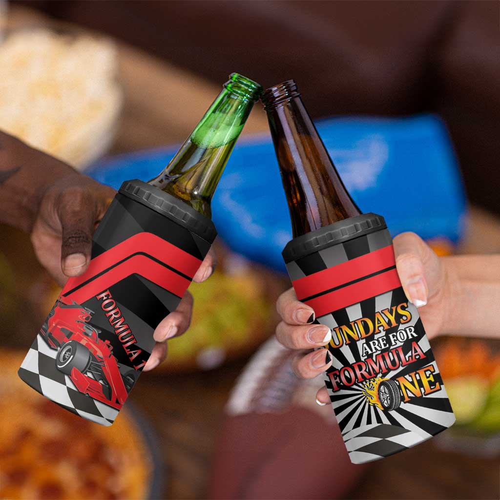 Sundays Are For Formula Racing 4 in 1 Can Cooler Tumbler - Wonder Print Shop