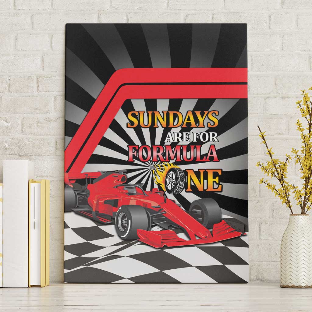 Sundays Are For Formula Racing Canvas Wall Art - Wonder Print Shop
