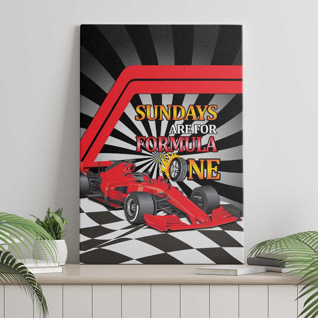 Sundays Are For Formula Racing Canvas Wall Art - Wonder Print Shop