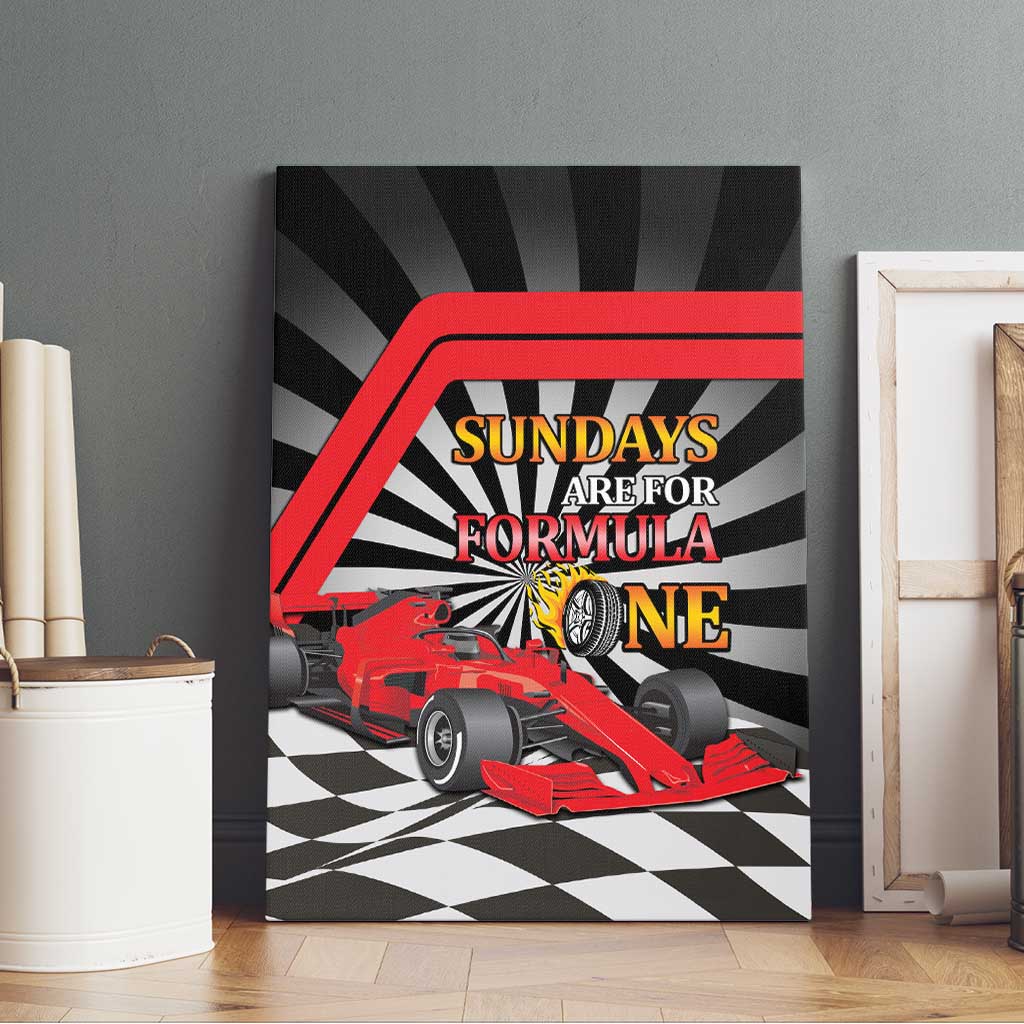 Sundays Are For Formula Racing Canvas Wall Art - Wonder Print Shop