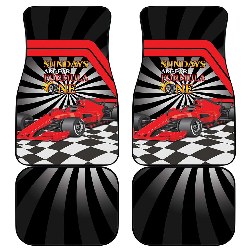 Sundays Are For Formula Racing Car Mats - Wonder Print Shop