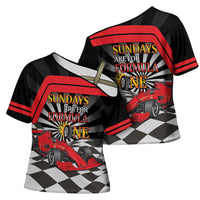 Sundays Are For Formula Racing Cross Shoulder Shirt - Wonder Print Shop