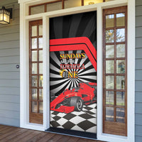 Sundays Are For Formula Racing Door Cover - Wonder Print Shop