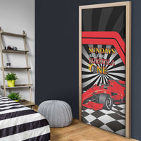 Sundays Are For Formula Racing Door Cover - Wonder Print Shop