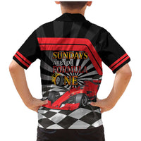 Sundays Are For Formula Racing Family Matching Mermaid Dress and Hawaiian Shirt - Wonder Print Shop