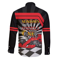 Sundays Are For Formula Racing Family Matching Off The Shoulder Long Sleeve Dress and Hawaiian Shirt - Wonder Print Shop