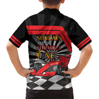 Sundays Are For Formula Racing Family Matching Summer Maxi Dress and Hawaiian Shirt - Wonder Print Shop