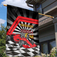Sundays Are For Formula Racing Garden Flag - Wonder Print Shop