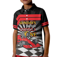Sundays Are For Formula Racing Kid Polo Shirt - Wonder Print Shop