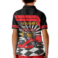 Sundays Are For Formula Racing Kid Polo Shirt - Wonder Print Shop