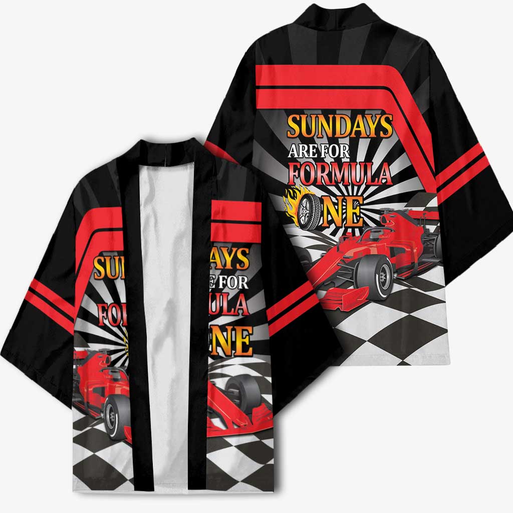 Sundays Are For Formula Racing Kimono - Wonder Print Shop