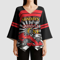 Sundays Are For Formula Racing Kimono Sleeve Blouse - Wonder Print Shop
