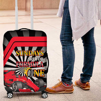 Sundays Are For Formula Racing Luggage Cover - Wonder Print Shop