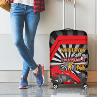 Sundays Are For Formula Racing Luggage Cover - Wonder Print Shop