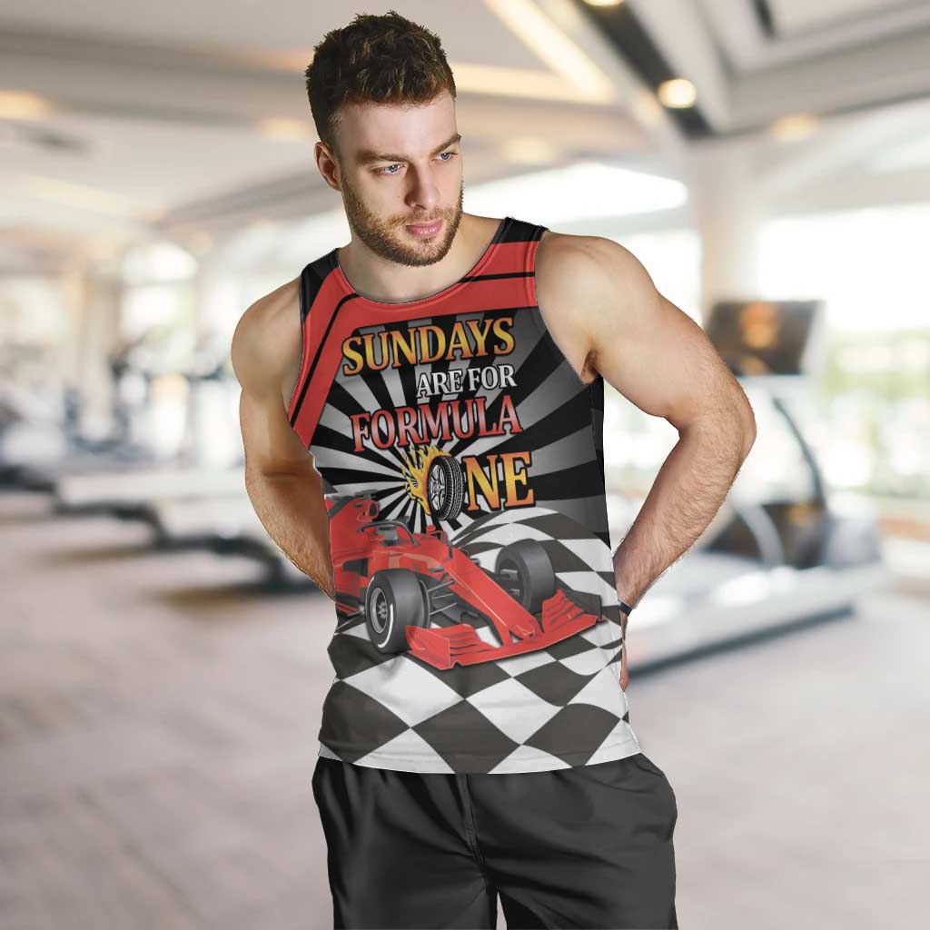 Sundays Are For Formula Racing Men Tank Top - Wonder Print Shop