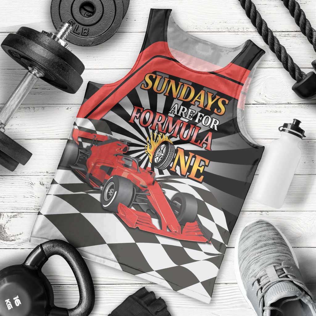 Sundays Are For Formula Racing Men Tank Top - Wonder Print Shop