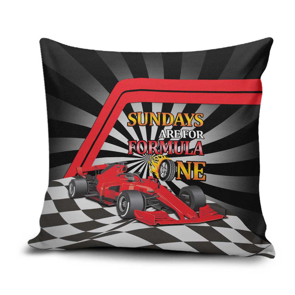 Sundays Are For Formula Racing Pillow Cover - Wonder Print Shop