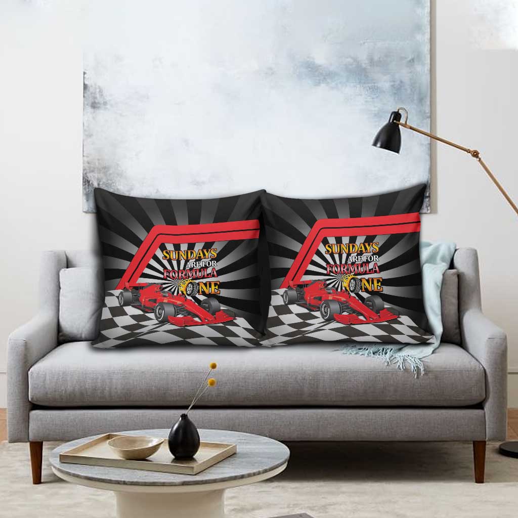 Sundays Are For Formula Racing Pillow Cover - Wonder Print Shop
