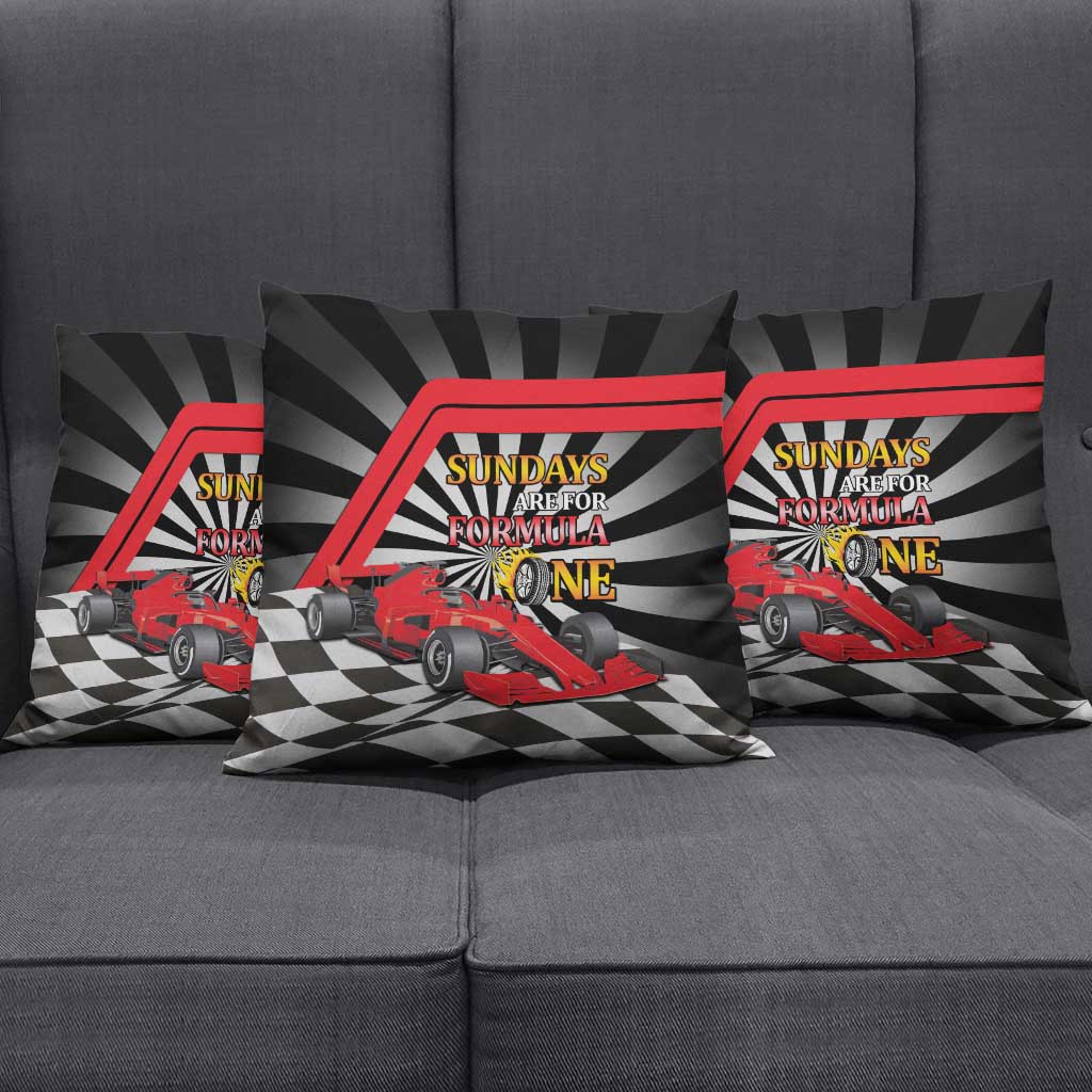 Sundays Are For Formula Racing Pillow Cover - Wonder Print Shop