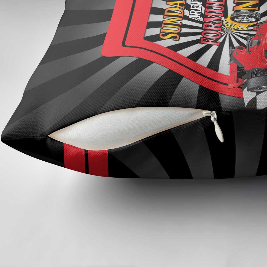 Sundays Are For Formula Racing Pillow Cover - Wonder Print Shop