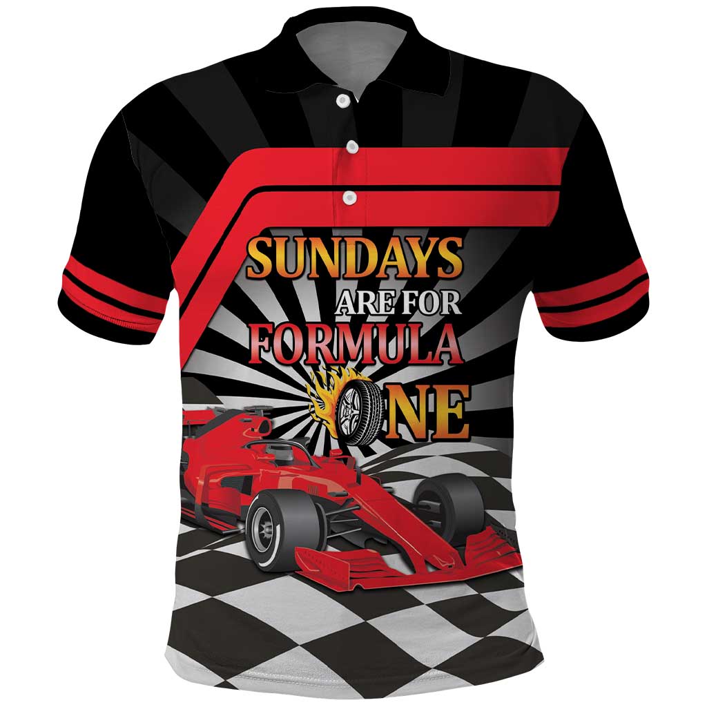 Sundays Are For Formula Racing Polo Shirt - Wonder Print Shop