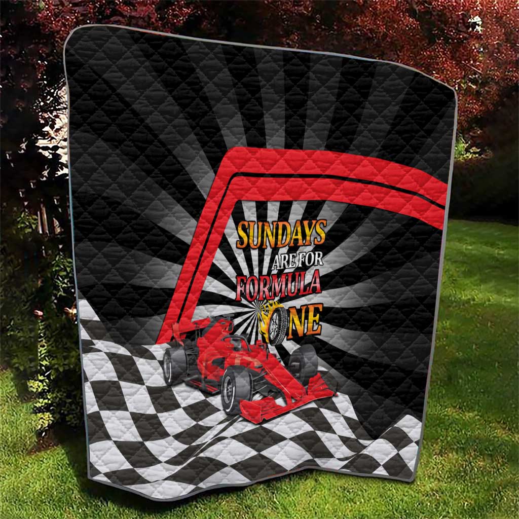 Sundays Are For Formula Racing Quilt - Wonder Print Shop