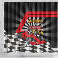 Sundays Are For Formula Racing Shower Curtain - Wonder Print Shop