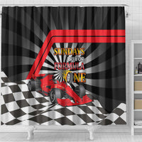 Sundays Are For Formula Racing Shower Curtain - Wonder Print Shop