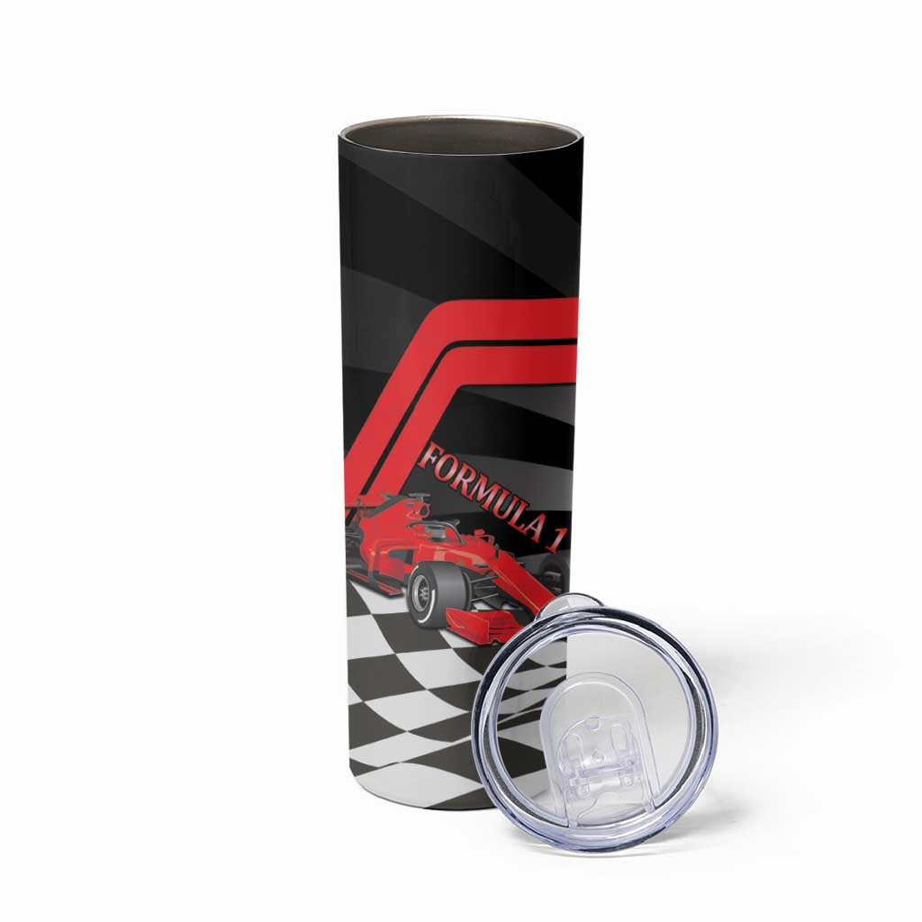 Sundays Are For Formula Racing Skinny Tumbler - Wonder Print Shop