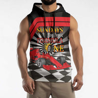 Sundays Are For Formula Racing Sleeveless Hoodie - Wonder Print Shop