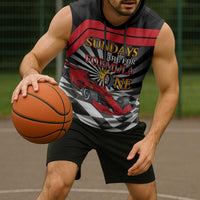 Sundays Are For Formula Racing Sleeveless Hoodie - Wonder Print Shop