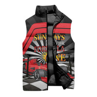 Sundays Are For Formula Racing Sleeveless Puffer Jacket - Wonder Print Shop