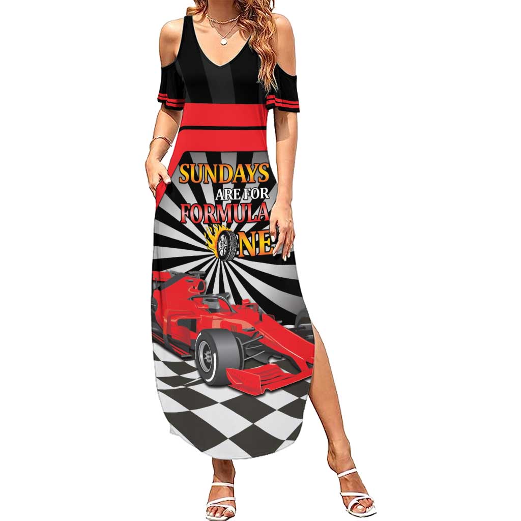 Sundays Are For Formula Racing Summer Maxi Dress - Wonder Print Shop