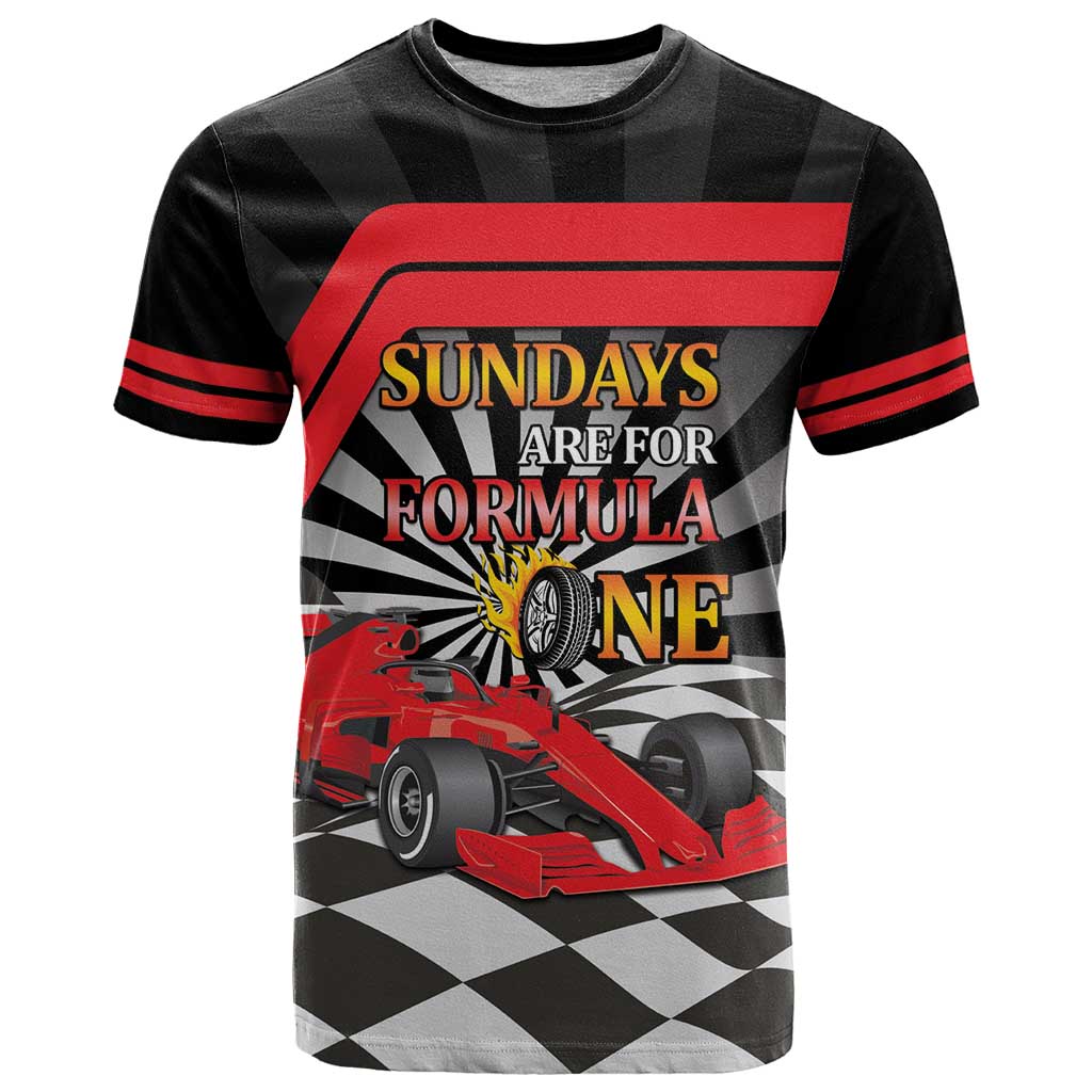 Sundays Are For Formula Racing T Shirt - Wonder Print Shop