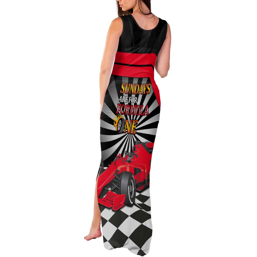 Sundays Are For Formula Racing Tank Maxi Dress - Wonder Print Shop