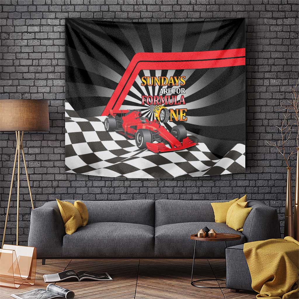 Sundays Are For Formula Racing Tapestry - Wonder Print Shop