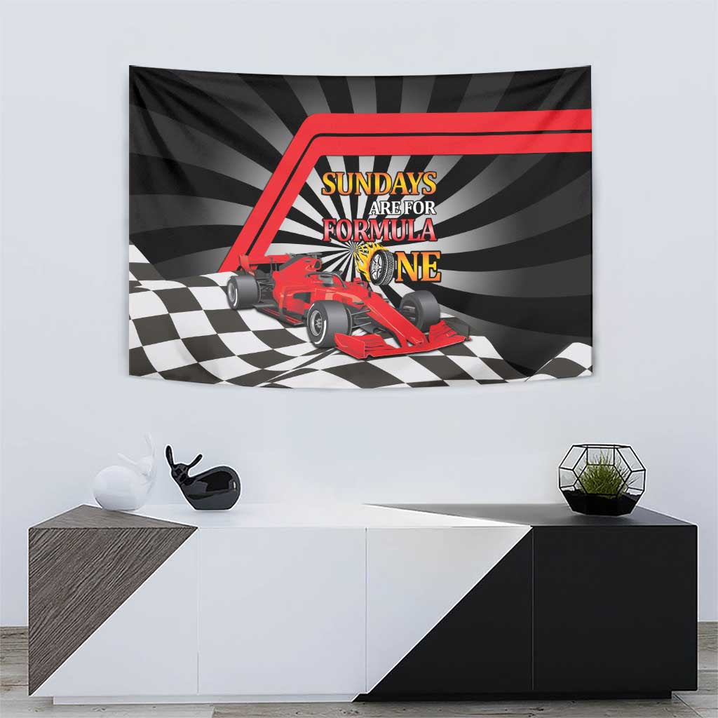 Sundays Are For Formula Racing Tapestry - Wonder Print Shop