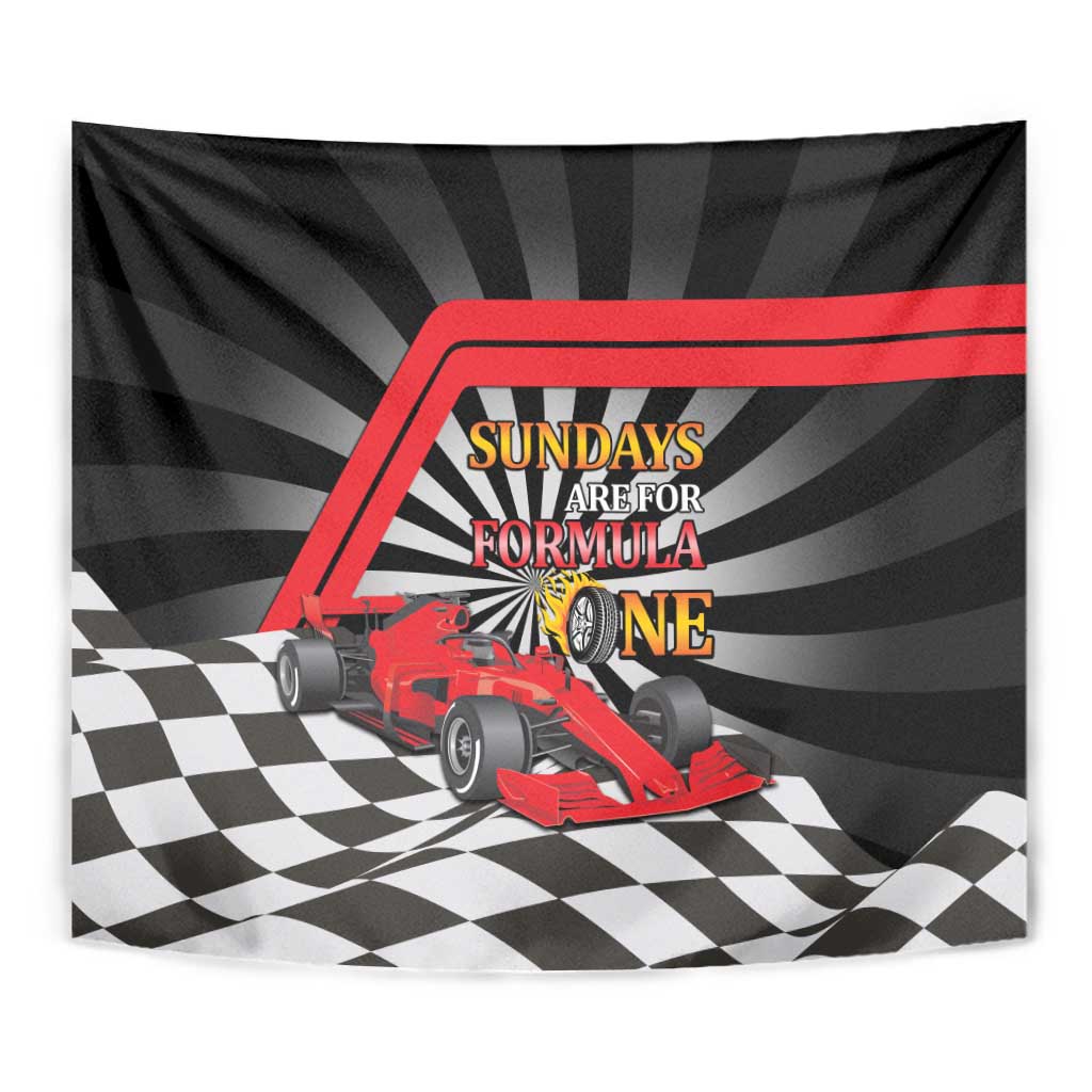 Sundays Are For Formula Racing Tapestry - Wonder Print Shop