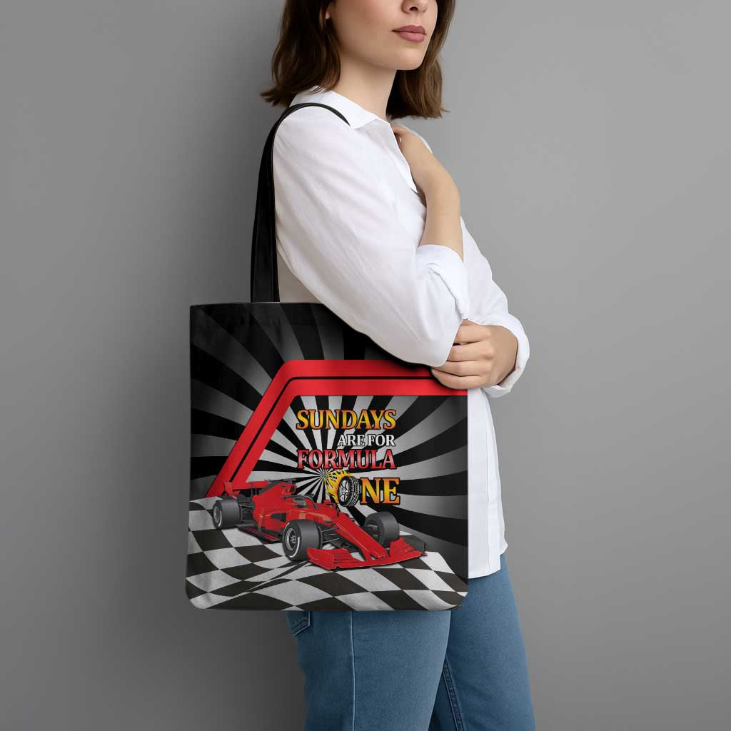Sundays Are For Formula Racing Tote Bag - Wonder Print Shop