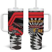 Sundays Are For Formula Racing Tumbler With Handle - Wonder Print Shop