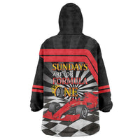 Sundays Are For Formula Racing Wearable Blanket Hoodie - Wonder Print Shop